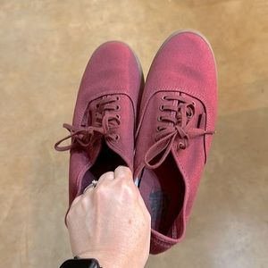 Maroon authentic Vans